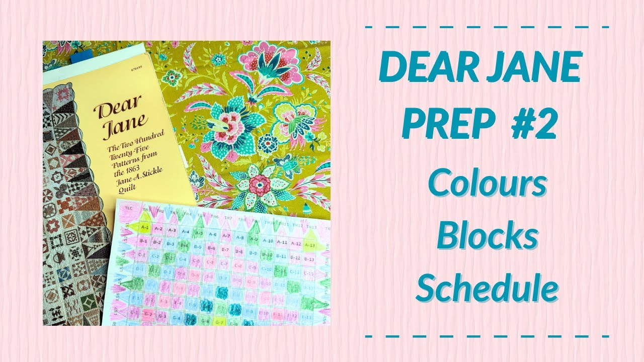 Dear Jane Prep #2 | Цвета, блочное расписание и семь Джейн!