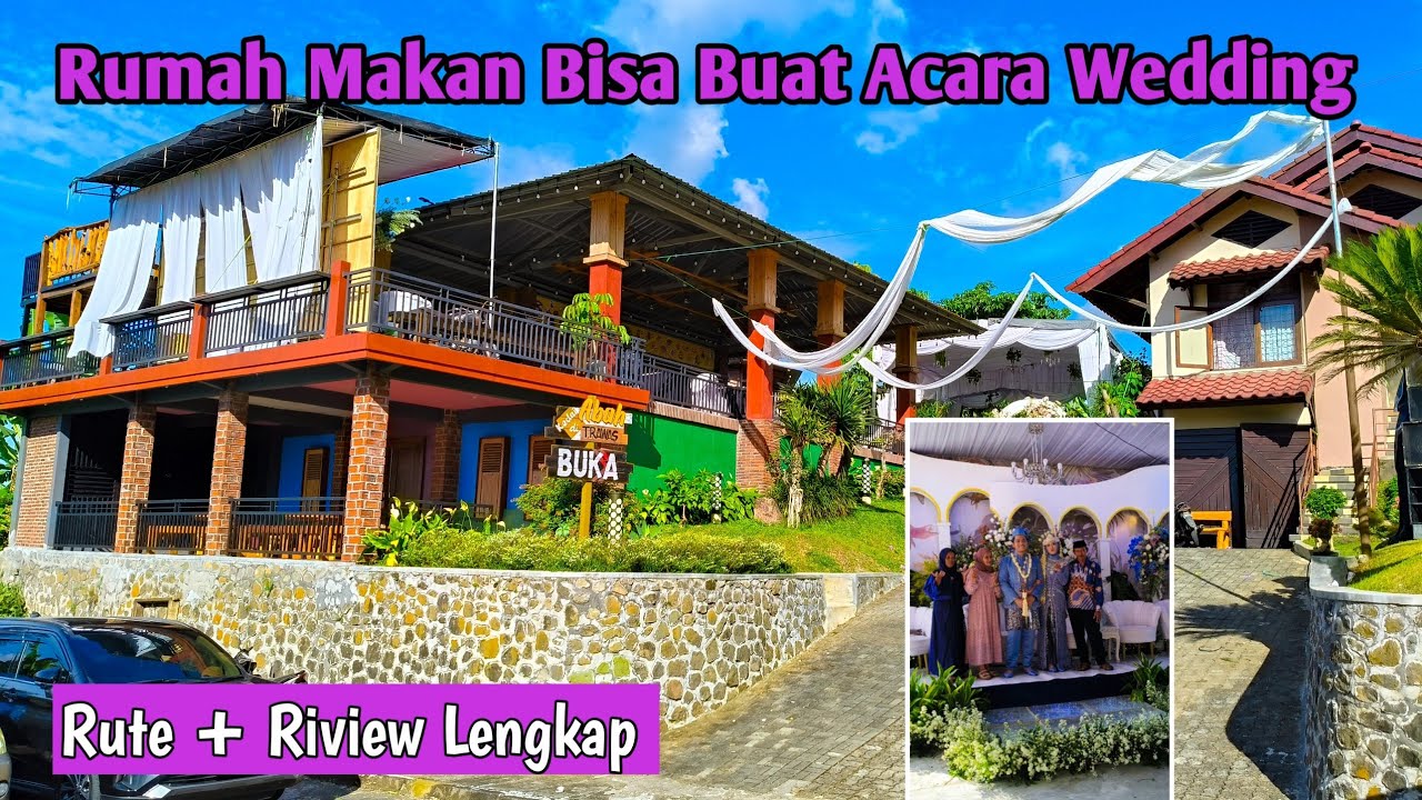 Jarang ada,,Rumah Makan Tapi Bisa Buat Acara Wedding // View 2 Gunung 