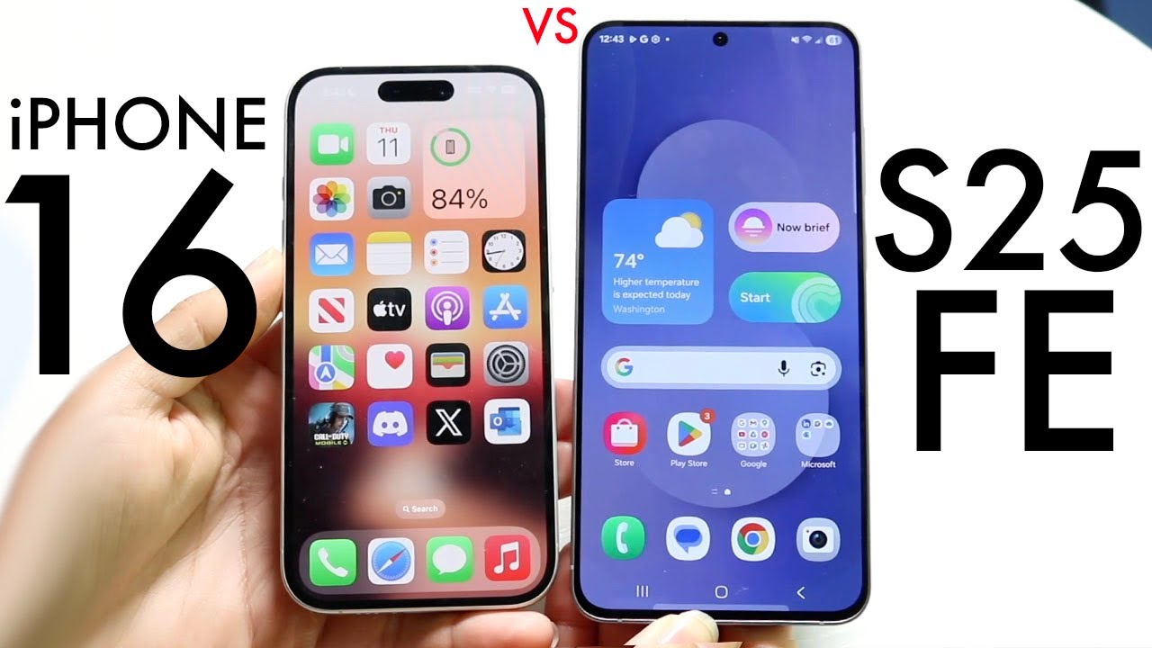 Samsung Galaxy S25 FE Vs iPhone 16! (Comparison) (Review)