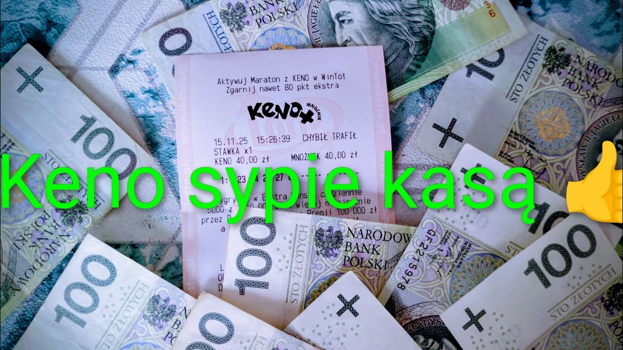 #keno KENO 5 liczb z mnożnikiem 🔥 na 20 losowań za 80 zł 🤩 co za liczby co za wygrana 👍🏦
