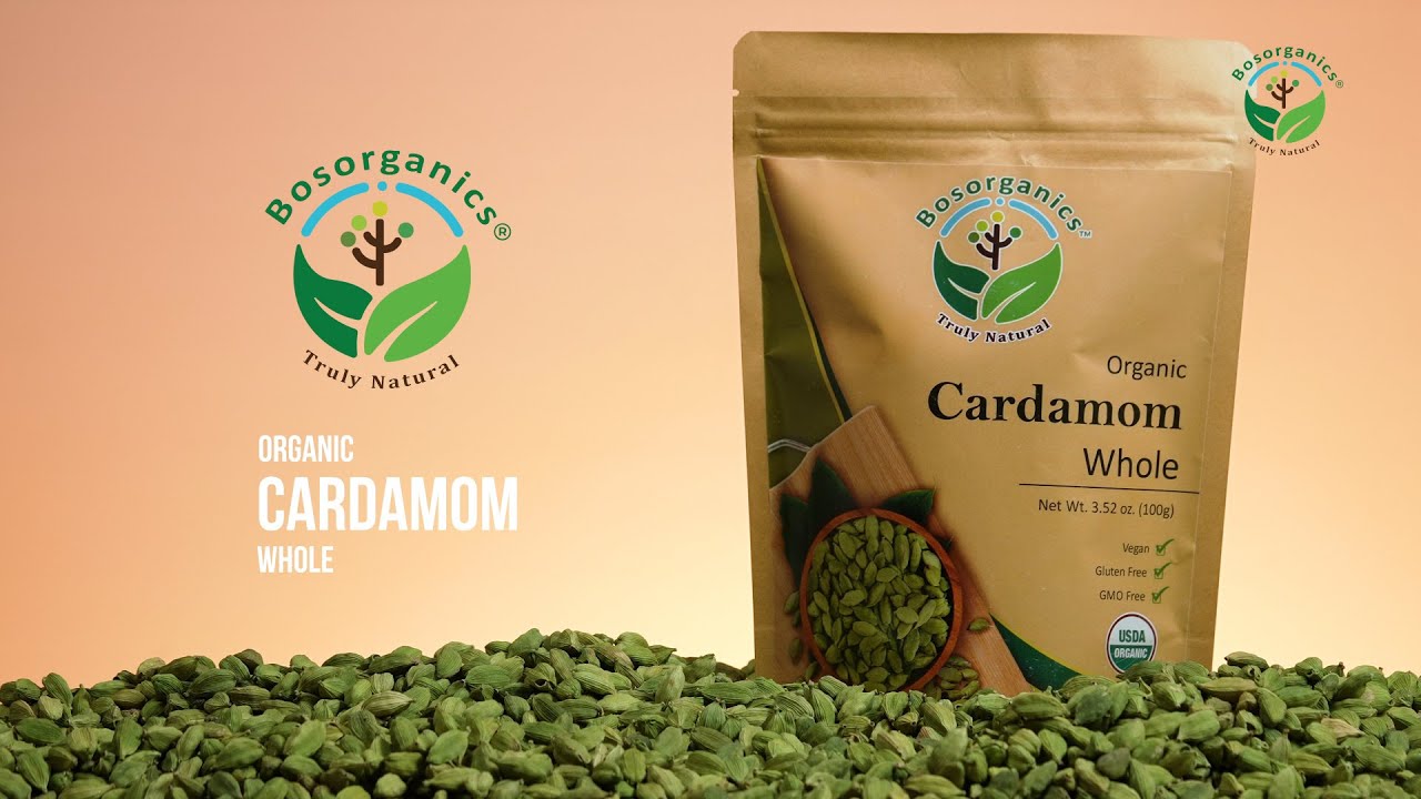 Bosorganics Organic Cardamom - Organic Spices