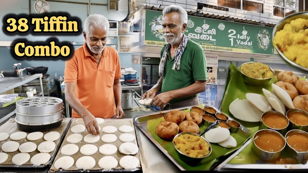 காலையில் 38 Tiffin Combo கொடுக்கும் 2 இட்லி 1 வடை உணவகம் | Best Budget Tiffin In Chennai
