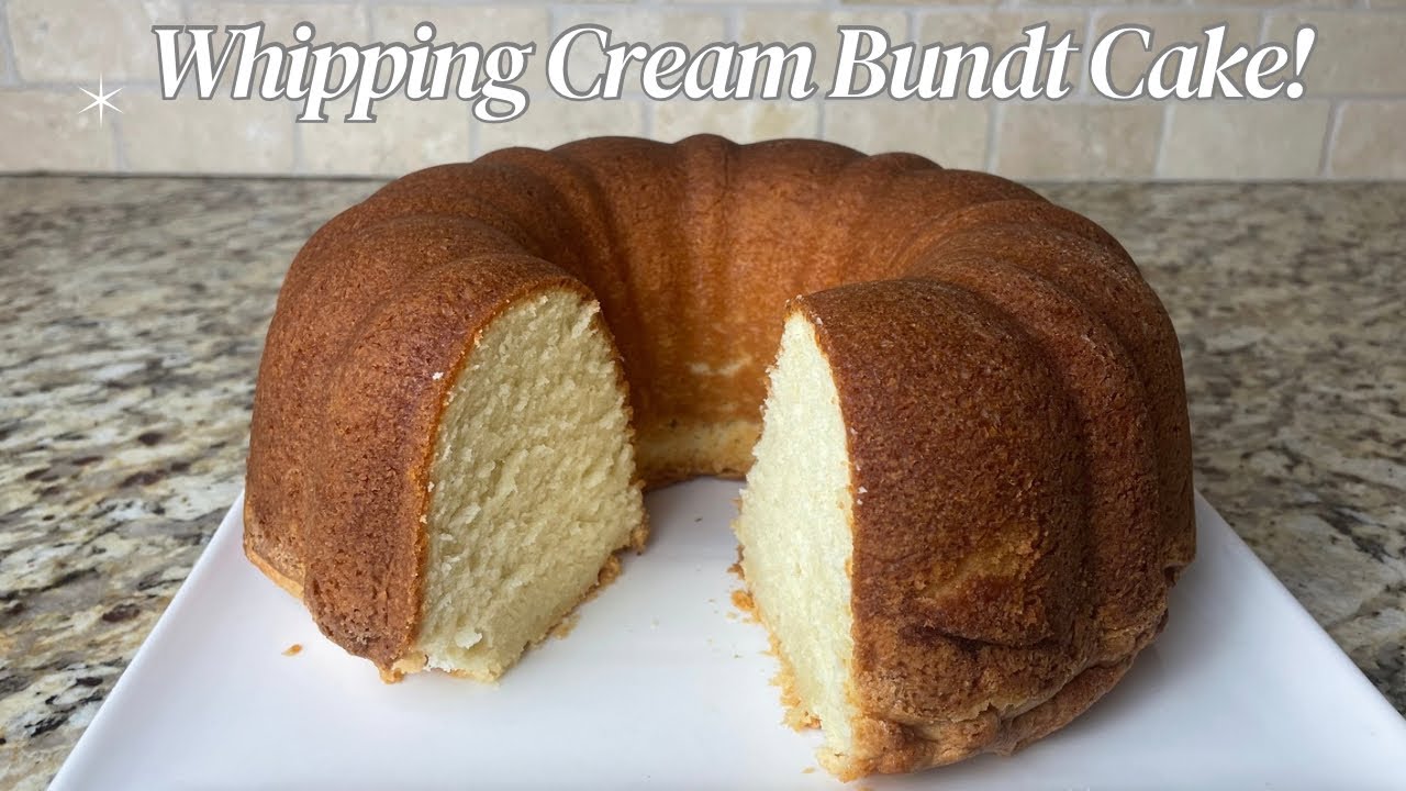 Whipping Cream Pound Cake!