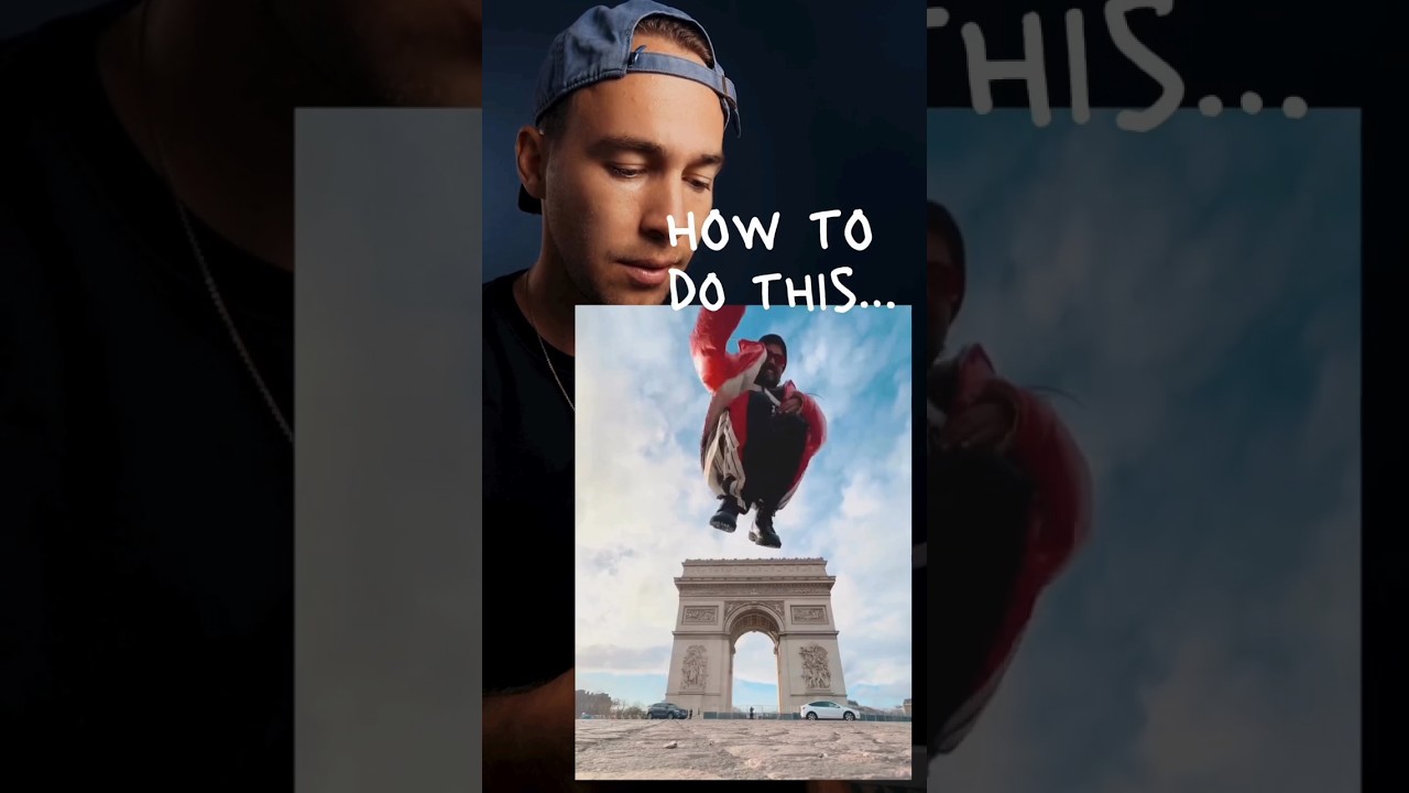 jumping over building effect #capcut