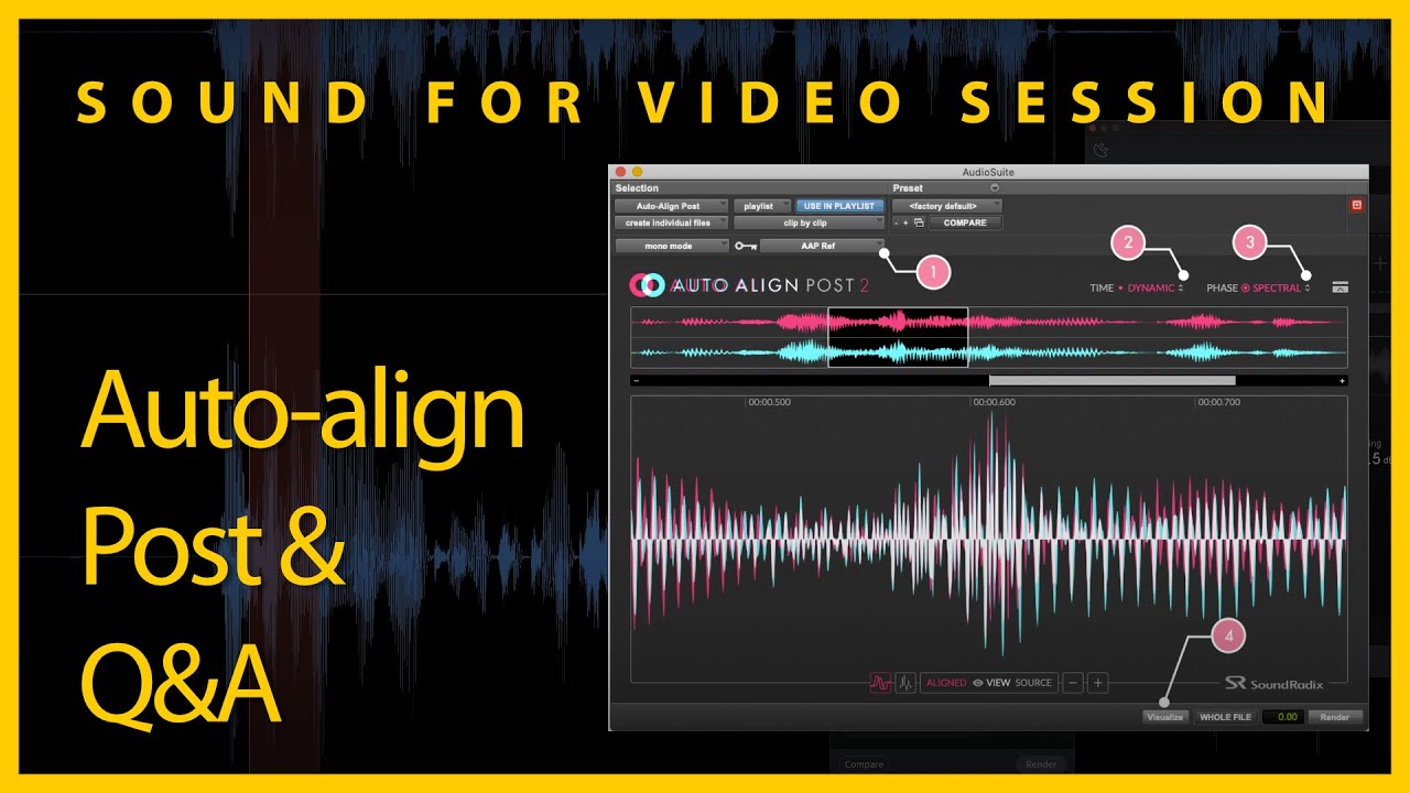 Sound for Video Session — Auto Align Post 2 & Q&A
