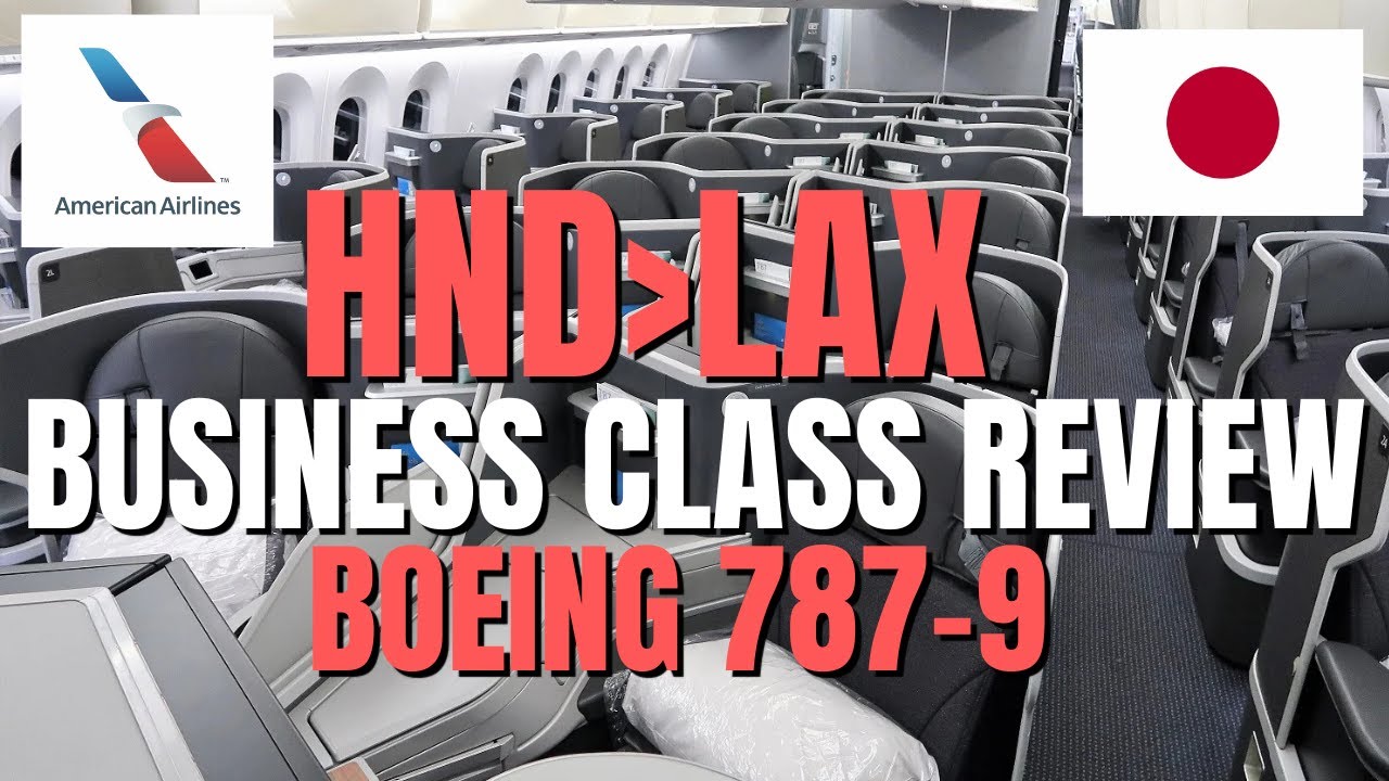 American Airlines Business Class REVIEW Tokyo HND to Los Angeles LAX Boeing 787
