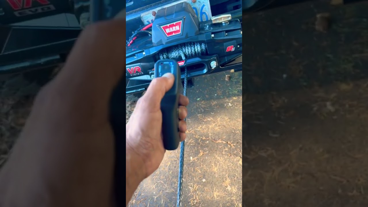 Warn Synthetic Winch Rope Stretch Pulls Tree Down🪢 #shorts #warn #rope