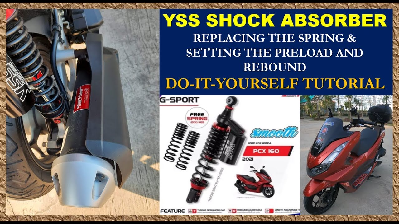 YSS Shock Absorber Replacing the spring and setting the preload & rebound correctly D.I.Y. tutorial.