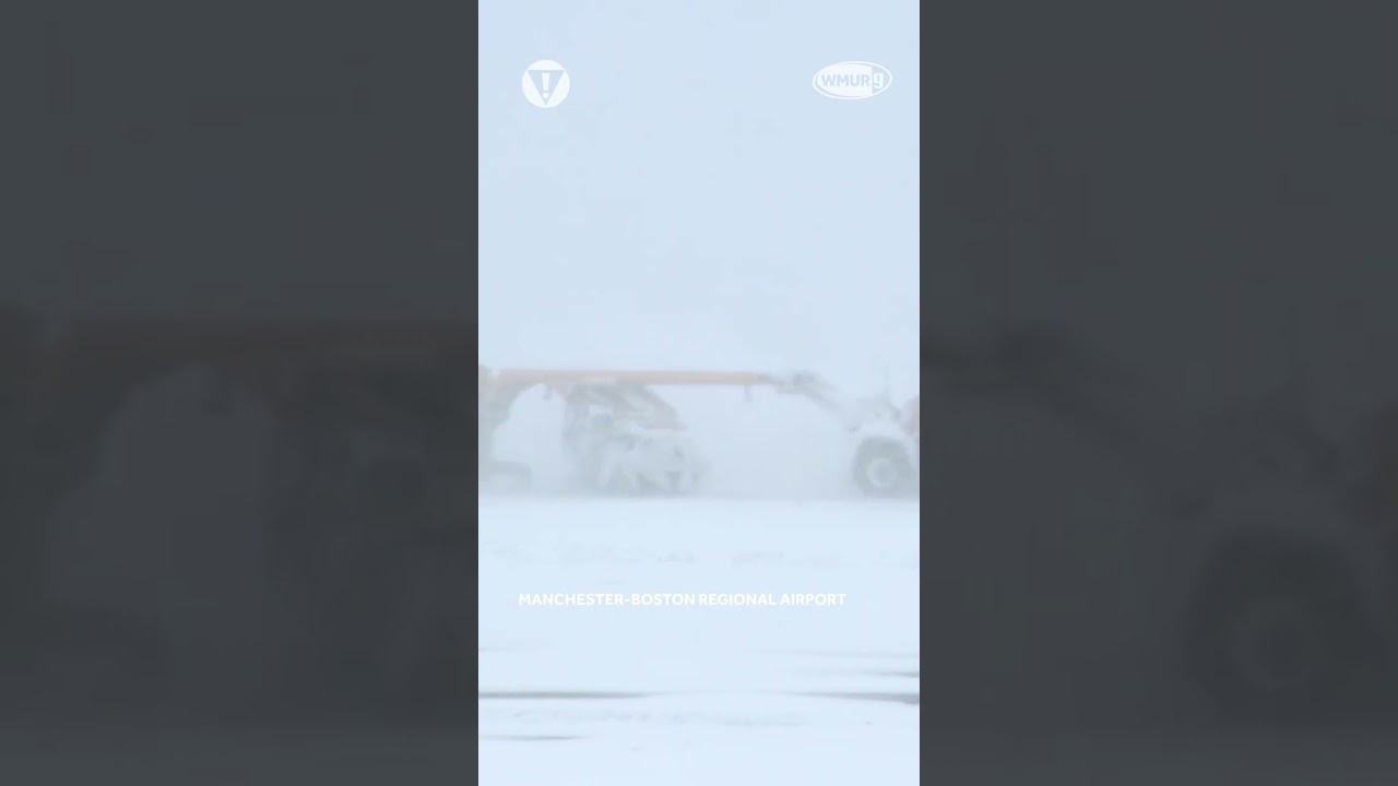 Plane takes off during nor'easter in New Hampshire