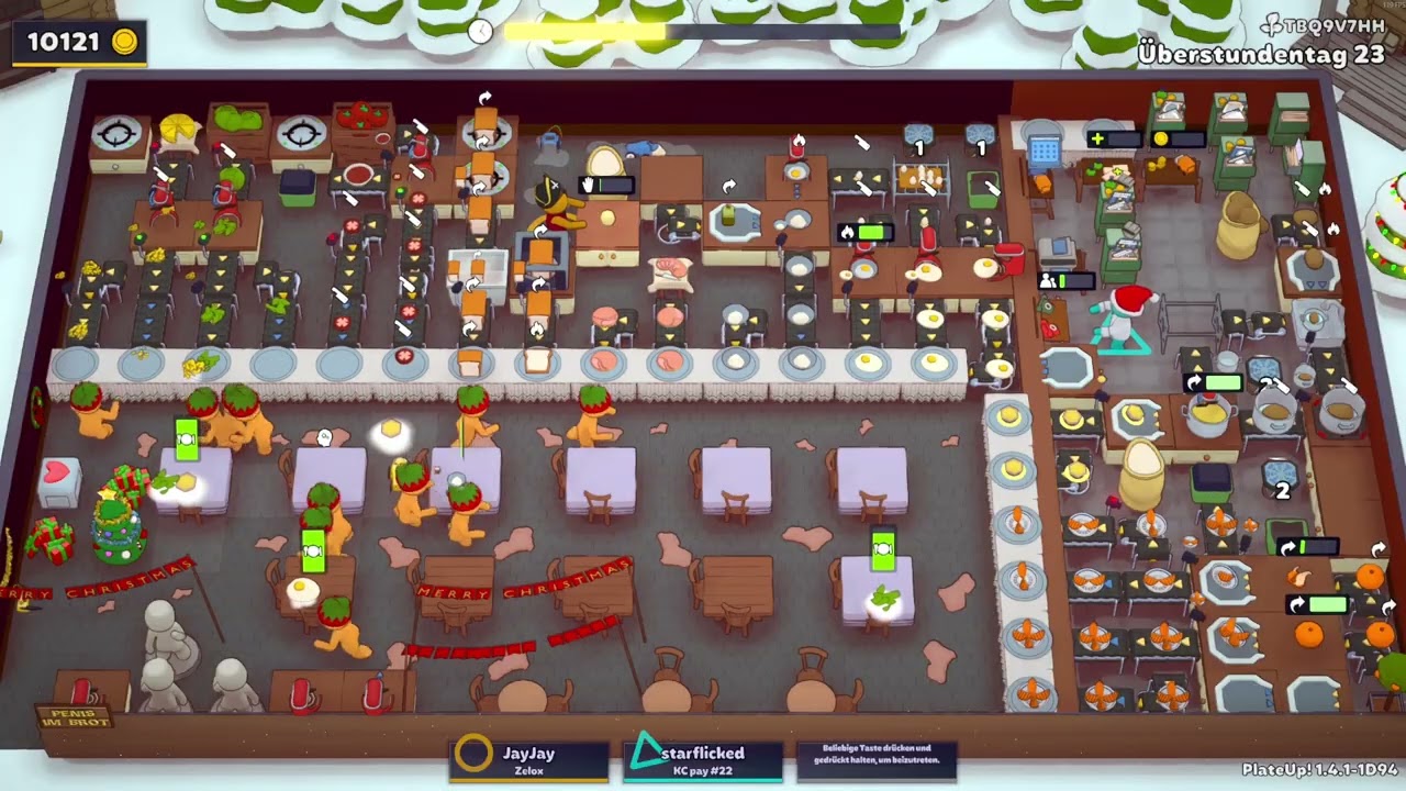 I built an almost fully Automated Sandwich Buffet in PlateUp!