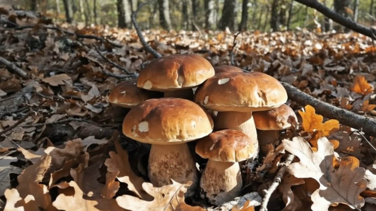 Amazing porcini mushrooms 