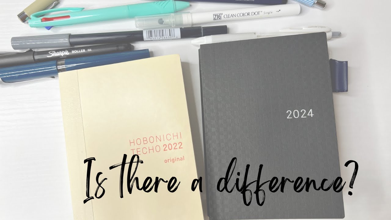 Comparing the Hobonichi Hon 2024 Original with the Hobonichi 2022 Original