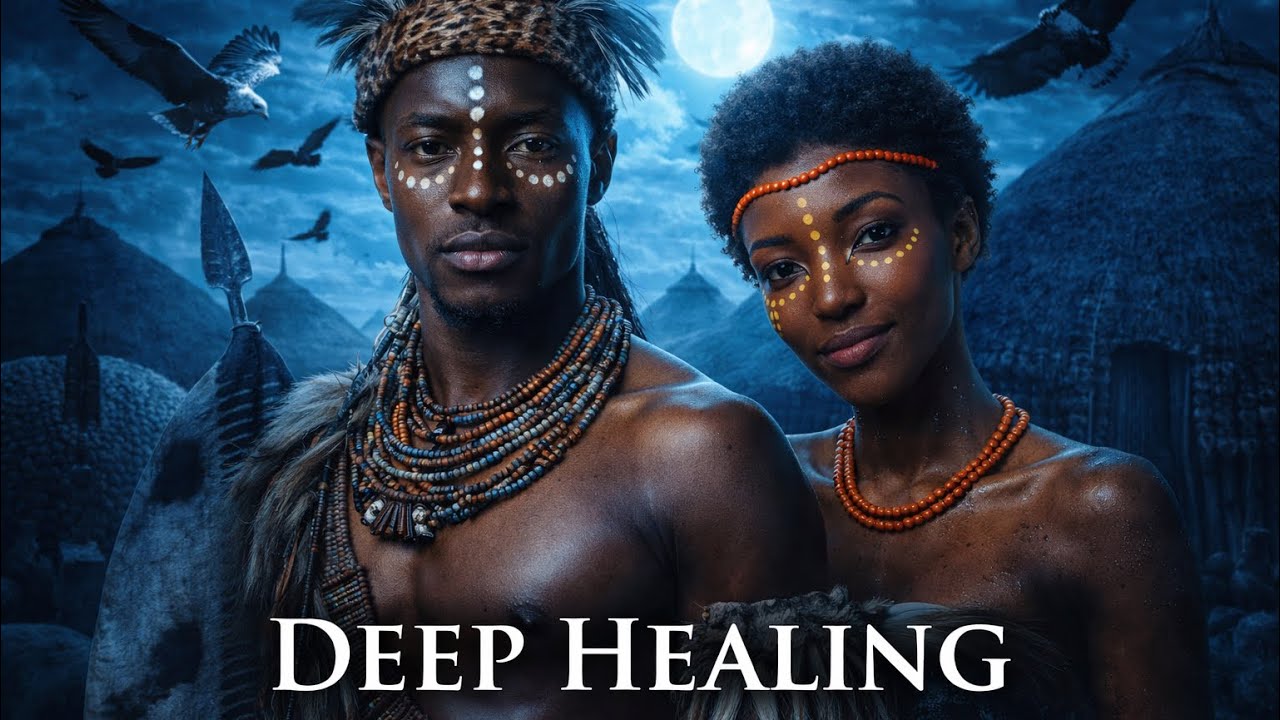 Deep Sleep Music – Calm Night Zulu Ambience | Peaceful Relaxing Sounds | 1 Hour