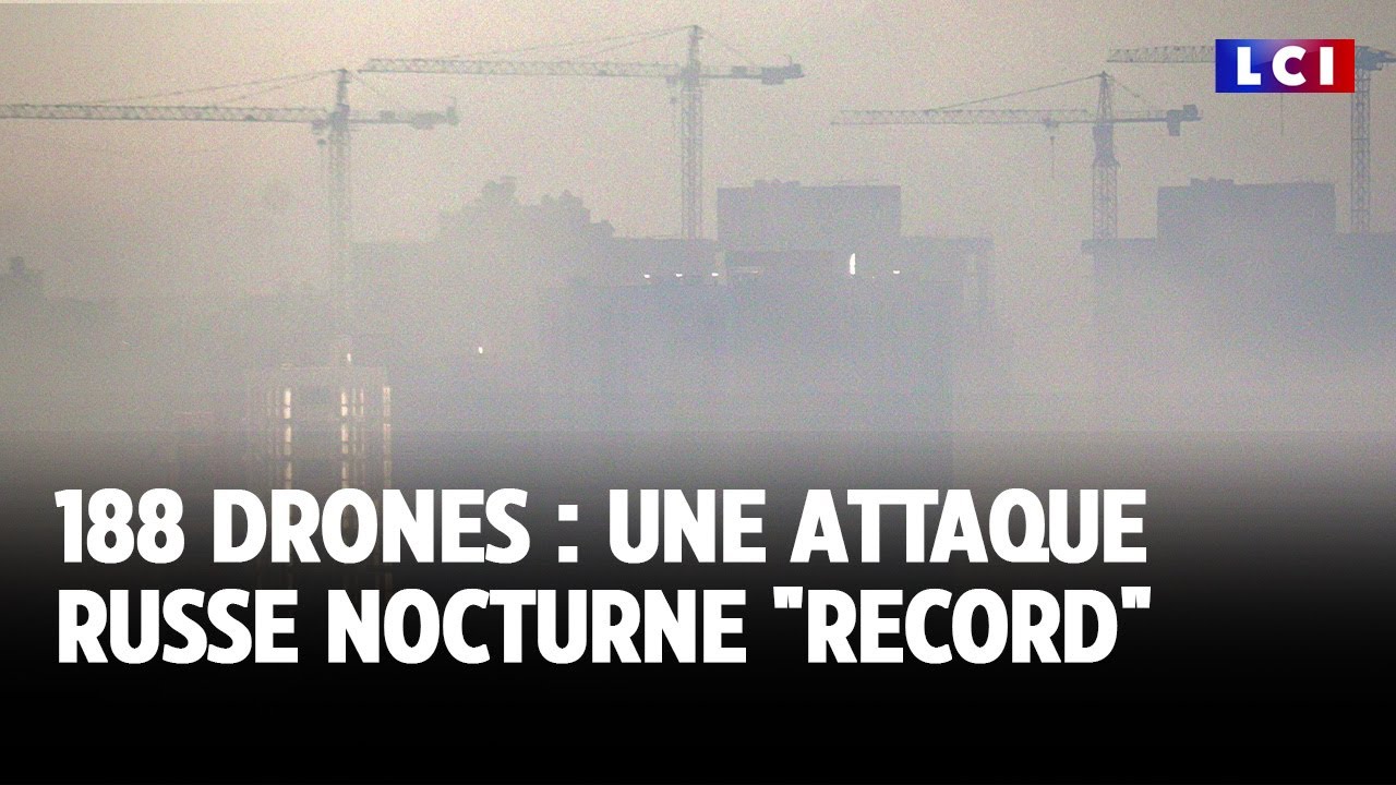 188 drones : une attaque russe nocturne 