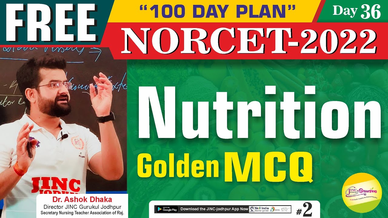 AIIMS | NORCET-2022 | Nutrition | Part- || Golden MCQ के साथ || By Akki sir