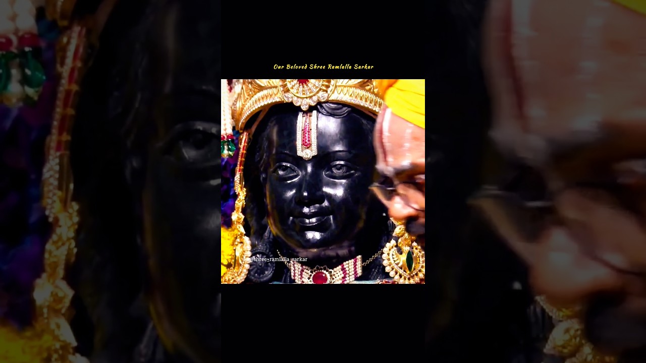 Shree Ramlalla Sarkar🌹#ayodhya #ramlala #shreeram #harerama #ramtemple #ram #shringar #shortvideo
