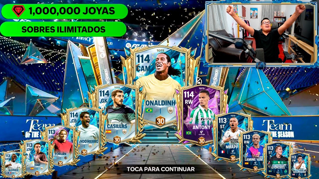 Mi Primer PACK OPENING de los TOTS de la LIGA ESPAÑOLA en FC Mobile *Sobres con 1 Millón de Joyas*