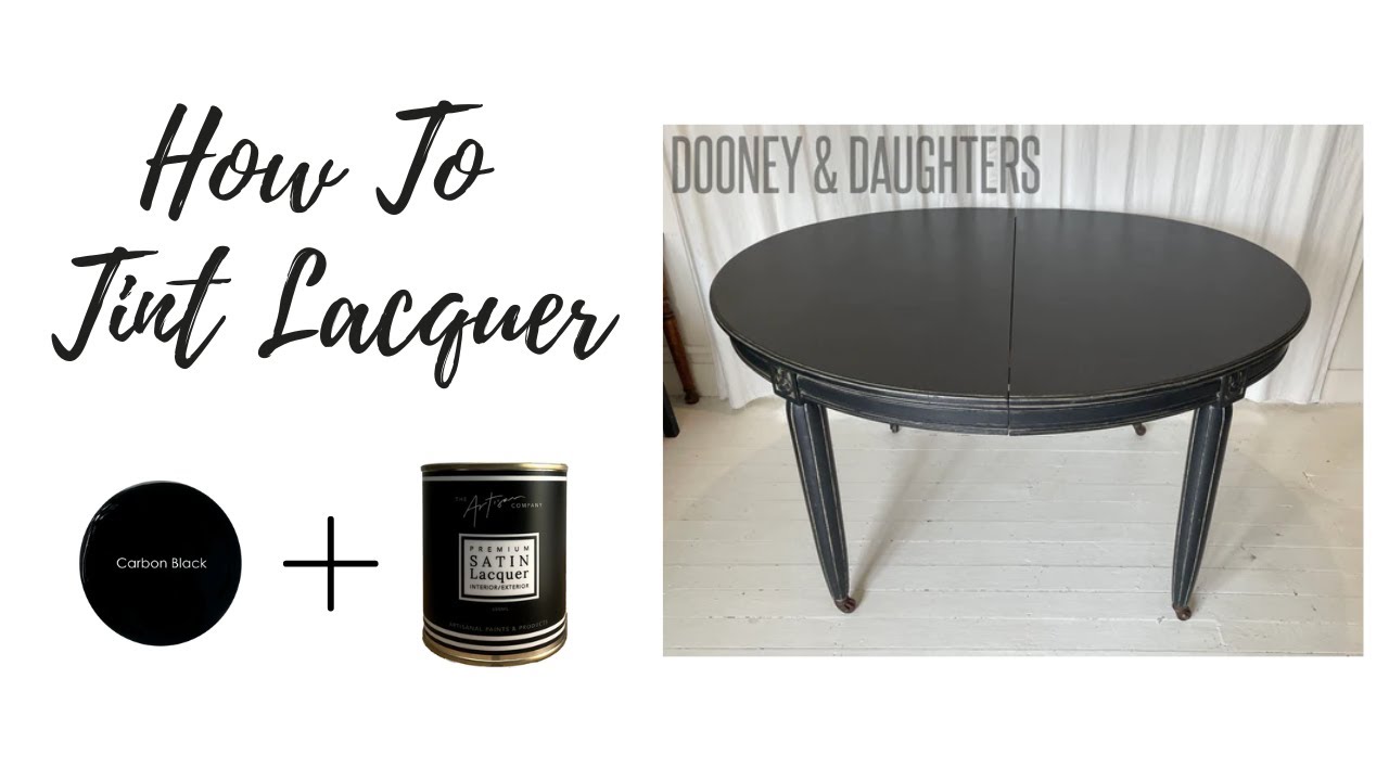 Demonstrating How To Tint Lacquer