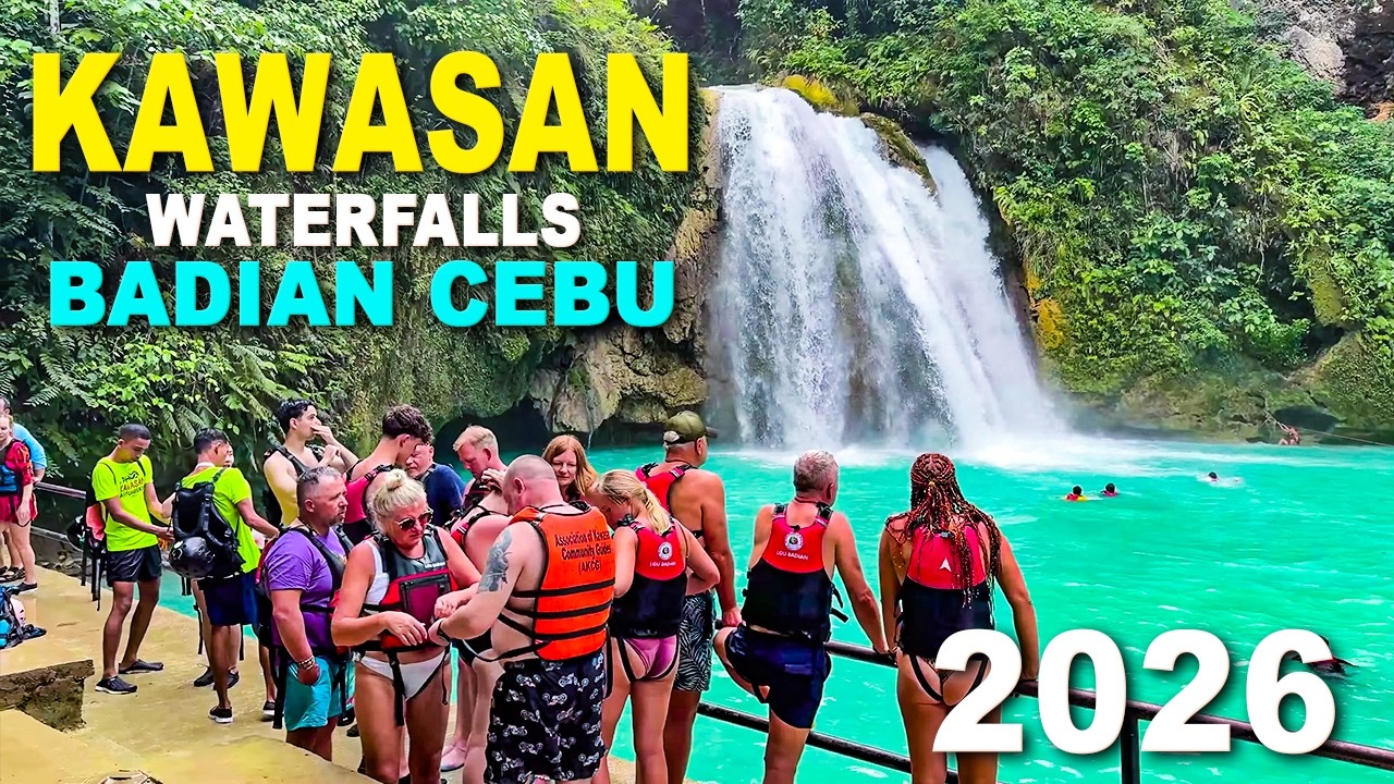 KAWASAN FALLS 🇵🇭 2026  | Beauty That Made It the Most Popular in the Philippines | BADIAN CEBU