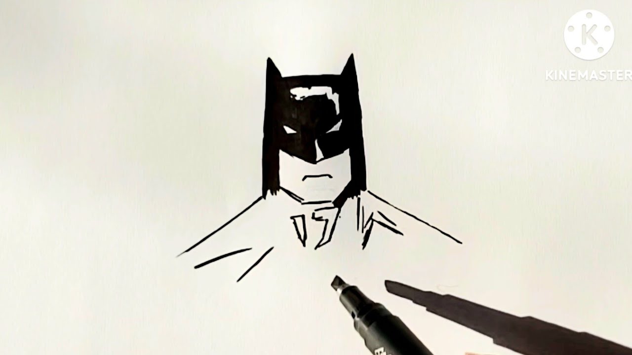 Easy batman drawing 