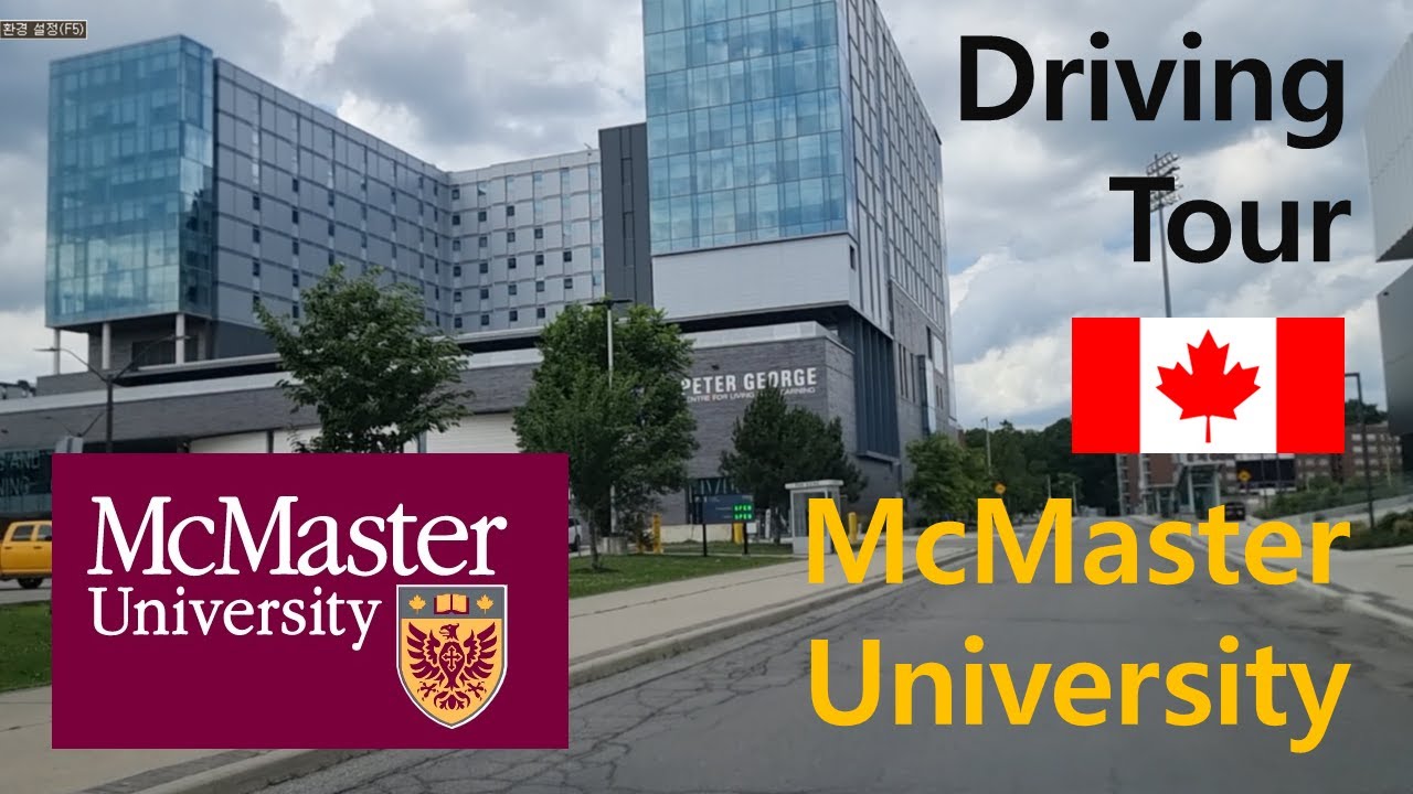 Driving Campus Tour of McMaster University, Hamiton, Ontario, Canada #students #Université #étudiant