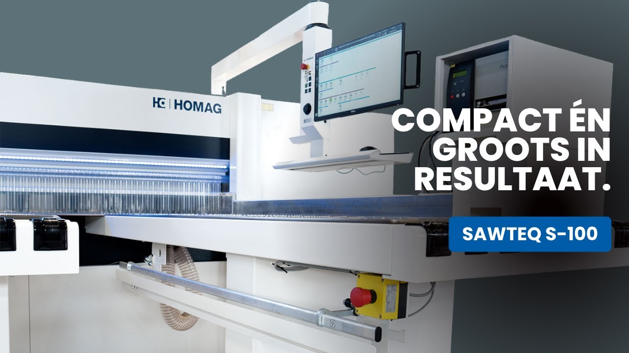 HOMAG SAWTEQ S-100: Compacte opdeelzaag voor ateliers met grote ambities