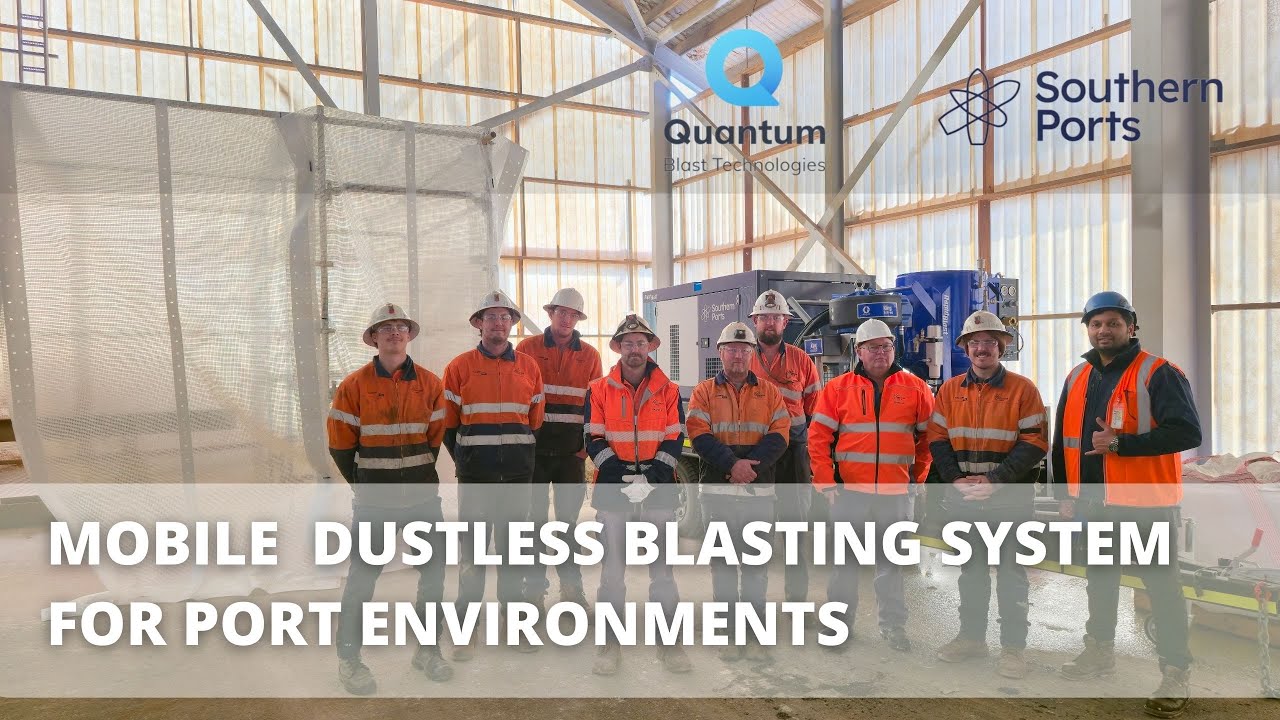 RapidBlast™ Mobile Dustless Blasting Trailer Package for Port Environment | Southern Ports Australia