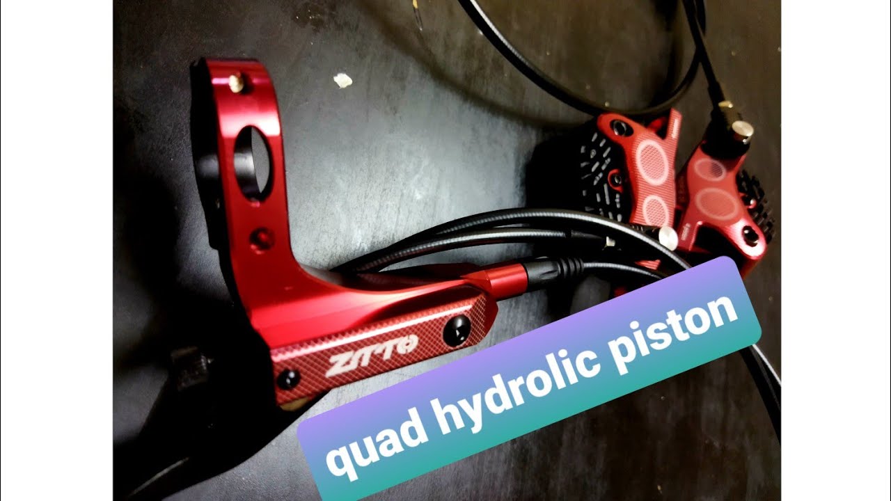 ZTTO 4 piston hydrolic disck brake unboxing and review