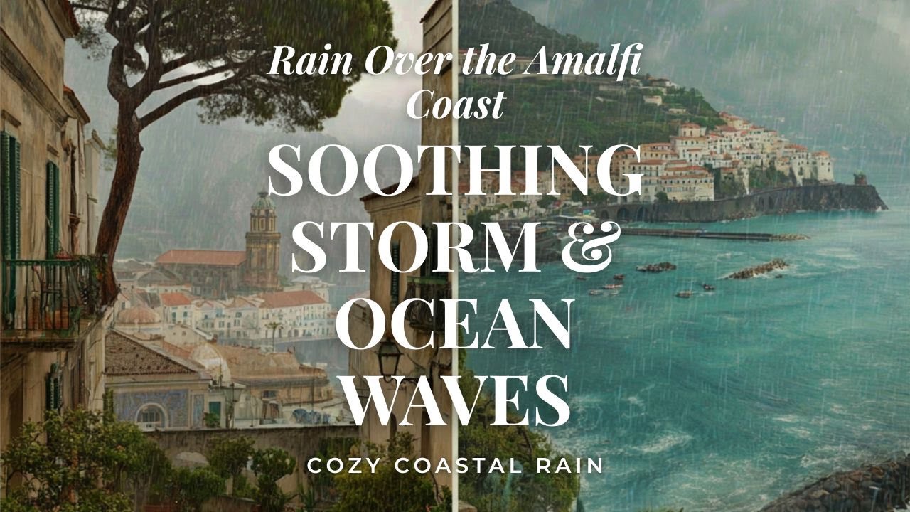 Rainy Day in Amalfi — Calm Coastal Rain & Ocean Ambience