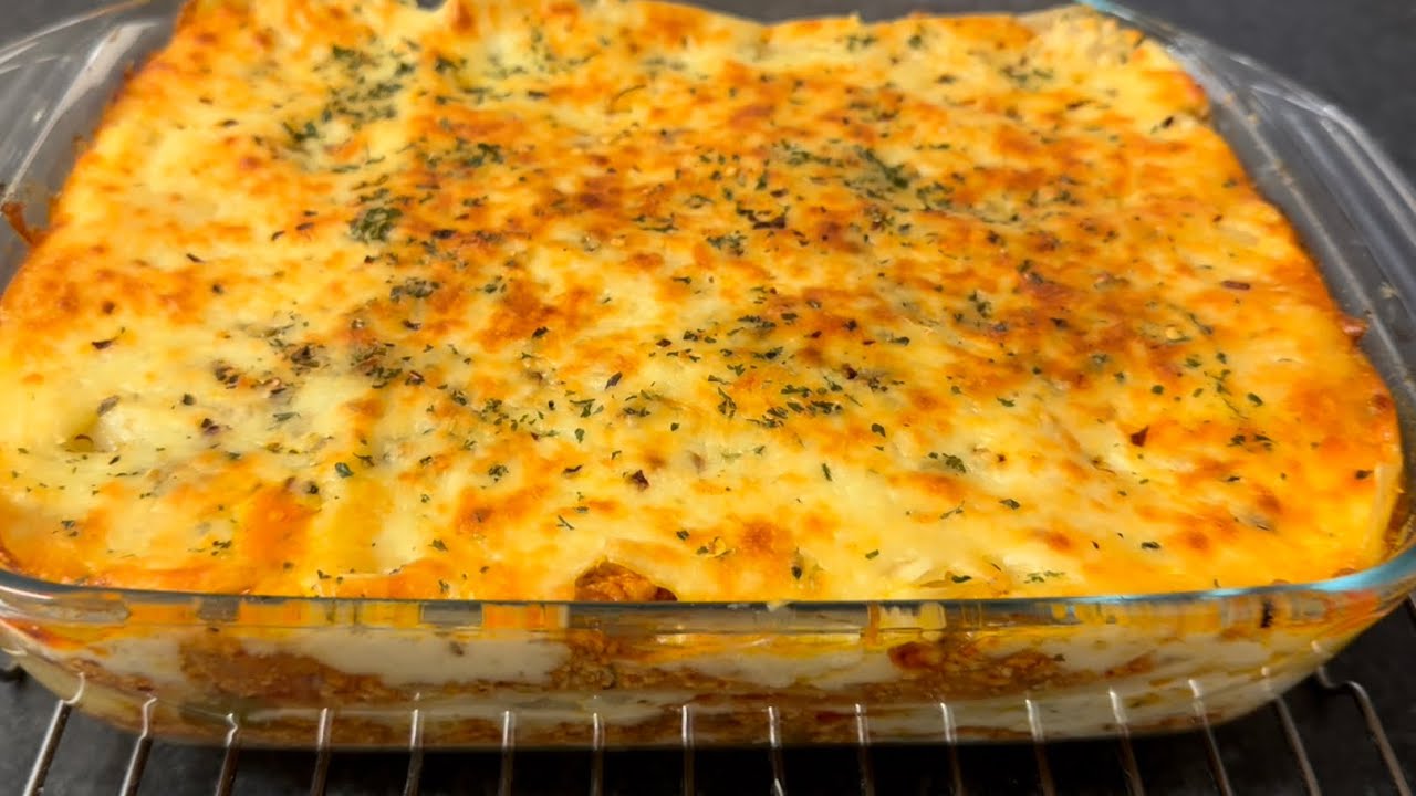 EASY chicken lasagna with white sauce recipe