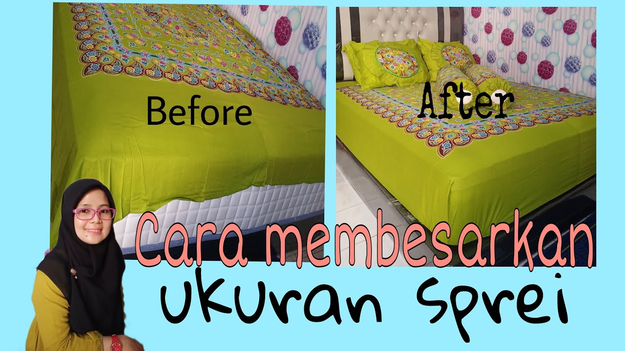 CARA MEMBESARKAN UKURAN SPREI #permaksprei #sprei