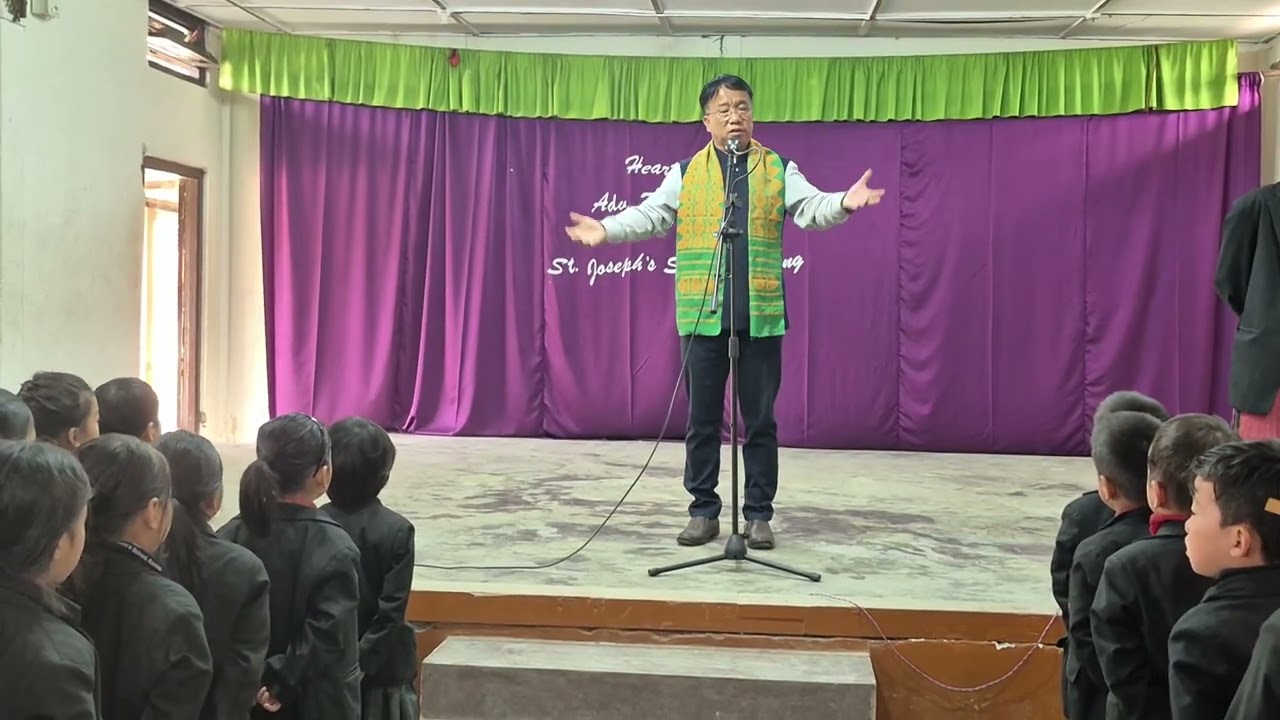 Adv. Fr. Simon speech #Kaying St. Joseph's school 