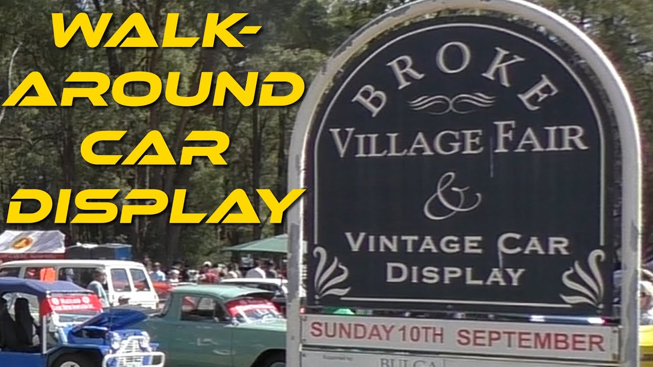 Vintage Car Display Walk-Around, at Broke Village Fair. Hunter Valley NSW. 10th September 2023