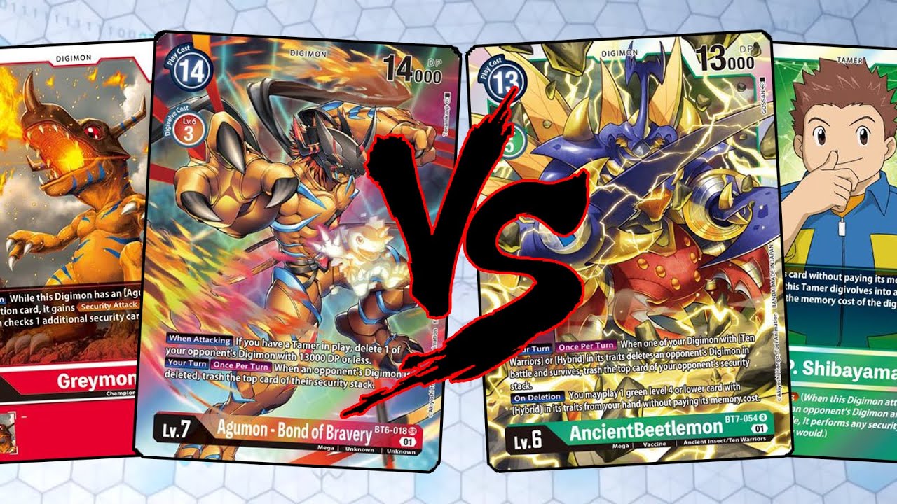 Agumon - Bond of Bravery vs Red/Green Hybrid (Digimon TCG English BT7)
