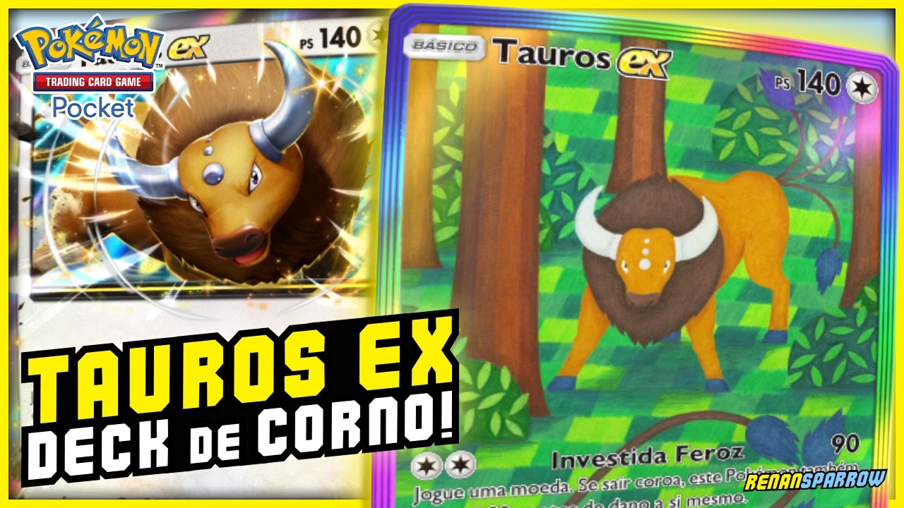 DECK TAUROS EX NINGUÉM ESCAPA DO CHIFRE! 🐂 || Pokémon TCG Pocket #366