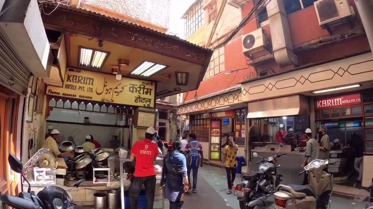 Bazar Chitli Qabar - The Mazar of a Goat, Corner for Non Veg Food Lovers in Old Delhi, India.