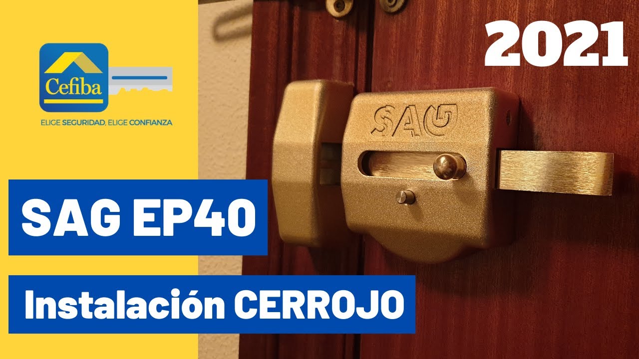 SAG EP40 - Instalación CERROJO de  SEGURIDAD con KABA EXPERT PLUS ¿ El mejor del mercado? 😏