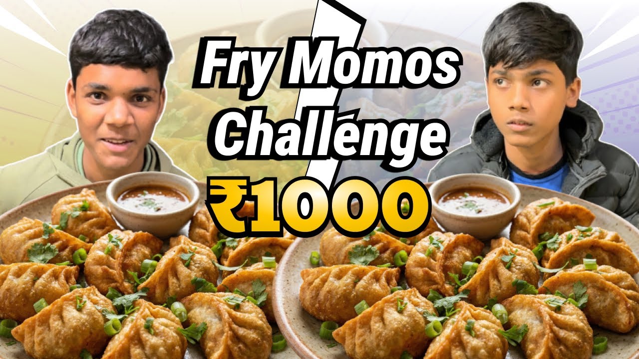 😱 Fry Momos Challenge | 1 Minute Me Khatam? | Win ₹1000 | Foodbite Challenge | #shorts