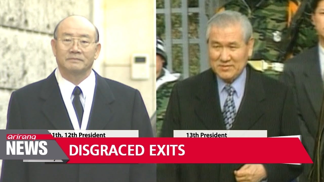 Disgraced exits made by former South Korean leaders