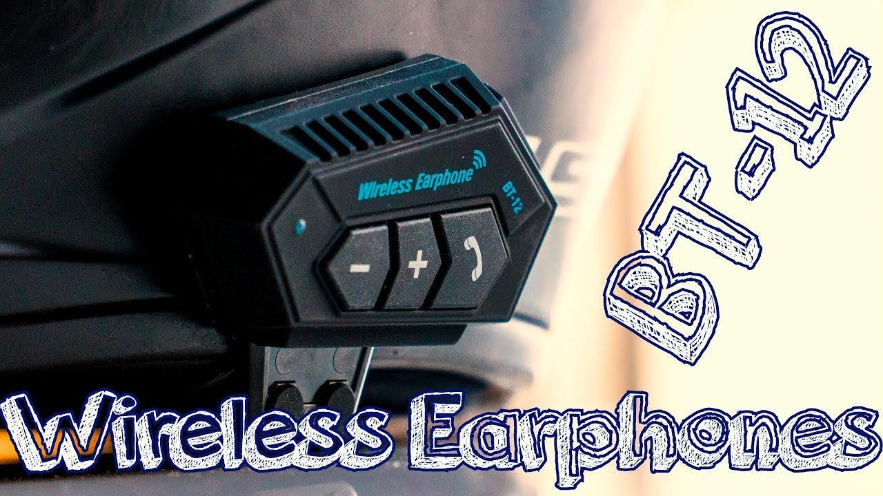 BT 12 Wireless Earphones  Unboxing  and testing  Motocykl Bluetooth 4 2 4k