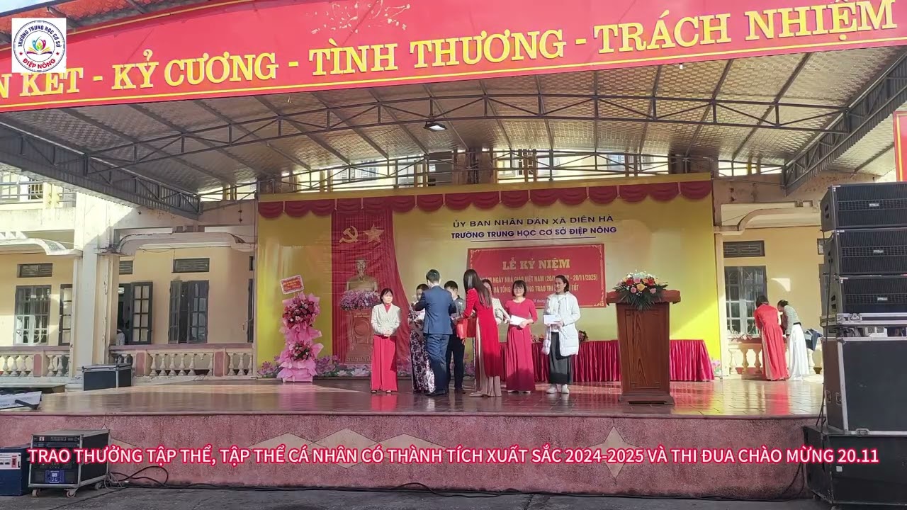 TRAO THƯỞNG CÁC THÀNH TÍCH XUẤT SẮC NĂM 2024-2025 VÀ ĐỢT THI ĐUA CHÀO MỪNG 20/11
