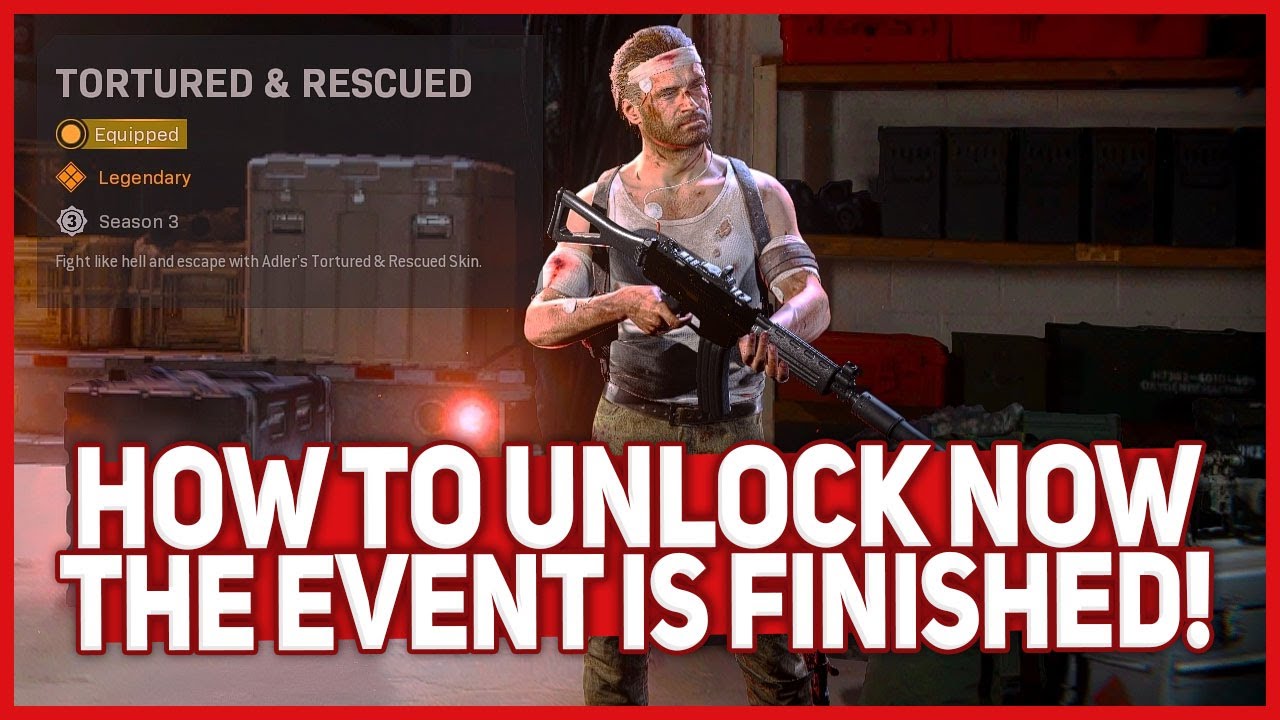 Unlock the &lsquo;Tortured & Rescued&rsquo; Adler Skin AFTER the Hunt for Adler Event (Warzone & Cold War)