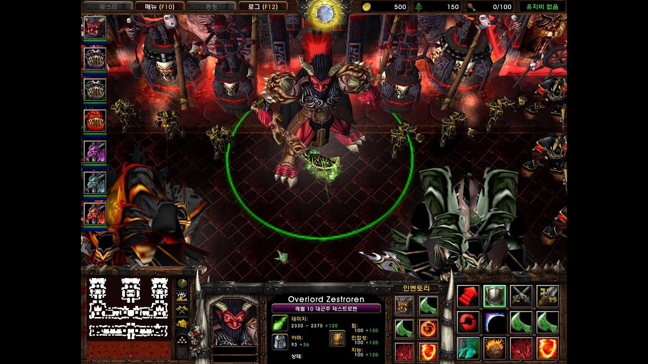 (내가 직접 만든 워3) 워크래프트3(Warcraft3) 제스트로렌 세력(Zestroren Forces)의 활약 1화 ❤️Zestroren🖤 편 GamePlay 1