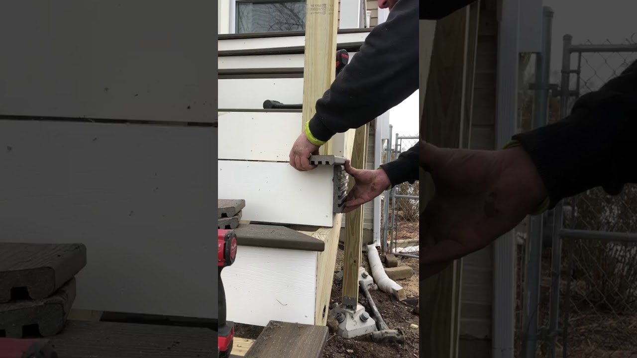 How to install picture frame stairs on a deck step 4
