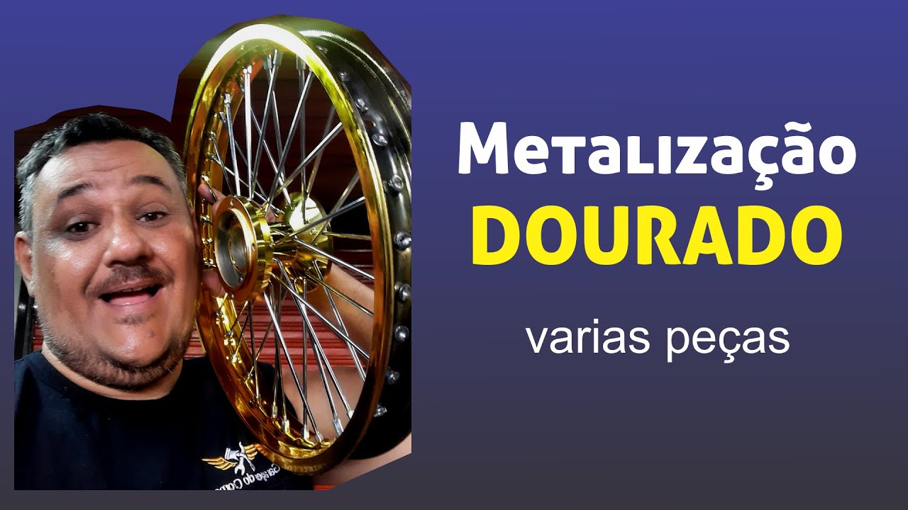 Metalização Dourado cor de ouro, muitas peças....