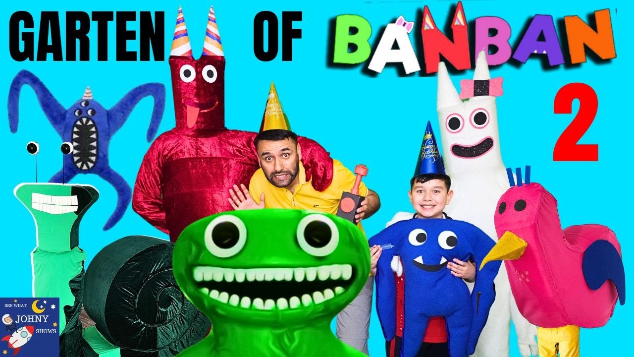 Garten Of Ban Ban 2 In Real Life Real Life Ban Ban Ban Baleena, Opila Bird, Slow Seline, Jumbo Josh