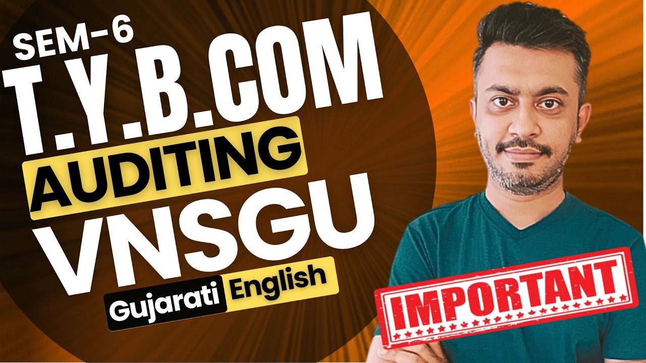 AUDIT IMP QUESTION | MARCH 2026 | TYBCOM SEM-6 | VNSGU