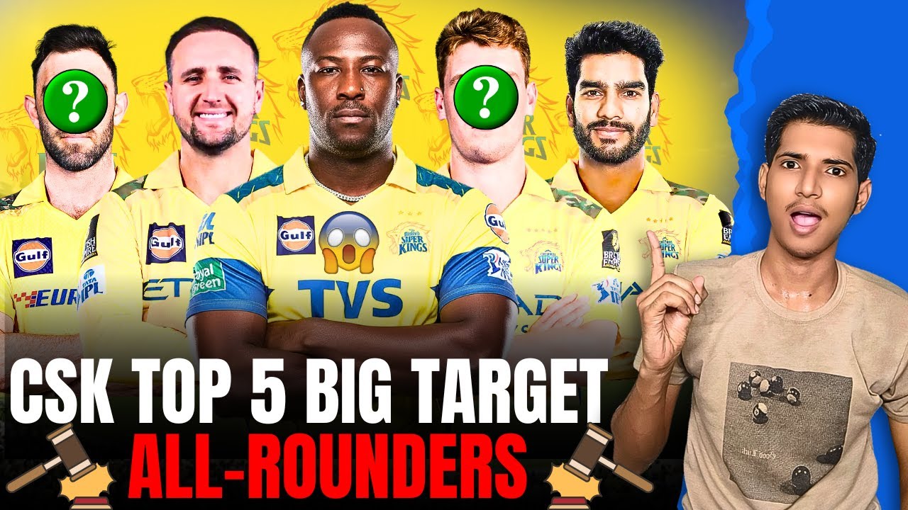 ANDRE RUSELL IN CSK 😱 | CSK NEED ALL-ROUNDERS | CSK AUCTION TARGET PLAYERS 2026 | MAXWELL IN CSK