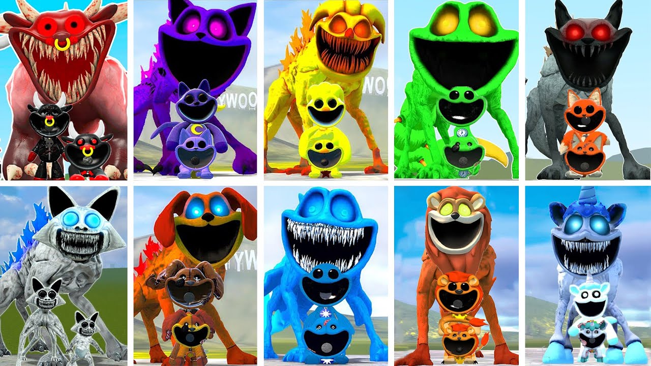 ALL SMILING CRITTERS FORGOTTEN VS ALL POPPY PLAYTIME CHAPTER 3 In Garry's Mod!