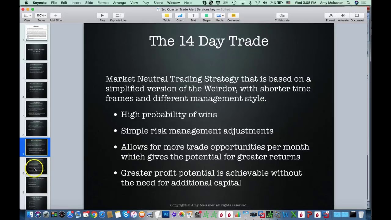 Round Table with Amy Meissner - The Weirdor, 14-Day and Nested Iron Condor Trades - October 3, 2018